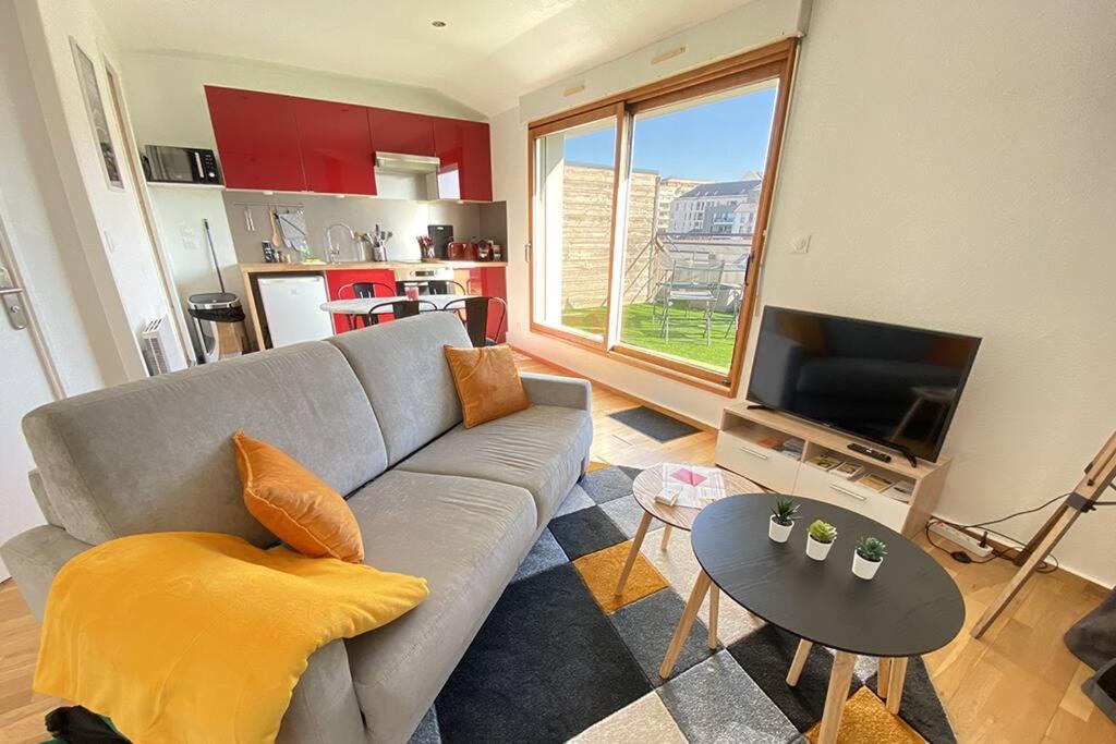 Grand Studio, Belle Terrasse Avec Vue Nantes Exterior photo